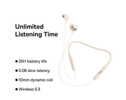 Беспроводные наушники Baseus Bowie P1 Half In-ear Neckband Wireless Earphones (NGPB000) (00000066015_2)