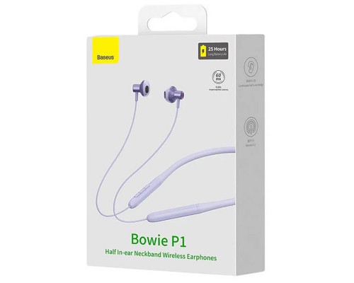 Беспроводные наушники Baseus Bowie P1 Half In-ear Neckband Wireless Earphones (NGPB000) (00000066015_3)