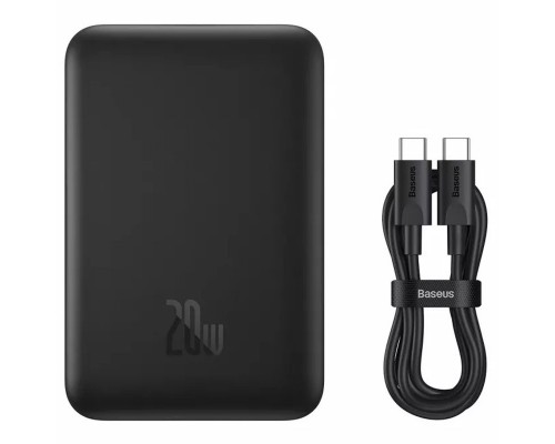 Портативное ЗУ Power Bank Baseus Magnetic Mini 20W c БЗУ 10000 mAh (PPCX070001) (00000066018_1)