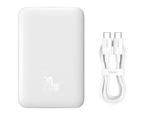 Портативное ЗУ Power Bank Baseus Magnetic Mini 20W c БЗУ 10000 mAh (PPCX070001) (00000066018_2)