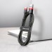 Дата кабель Baseus Cafule Type-C Cable 3A (0.5m) (CATKLF-A) (00000034279_2)