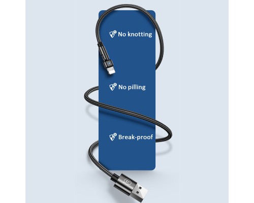 Дата кабель USAMS US-SJ476 U60 Rotatable USB to Lightning (1m) (00000042606_1)