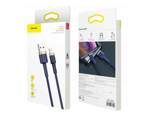 Дата кабель Baseus Cafule Lightning Cable 2.4A (1m) (CALKLF-B) (00000037213_5)