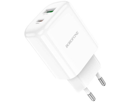 СЗУ Borofone BN4 PD20W+QC3.0 (1USB/1Type-C/3A) (00000058309_1)