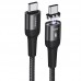 Дата кабель USAMS US-SJ466 U58 Type-C to Type-C 100W PD Fast Charge Magnetic Data Cable (1.5m) (00000039658_1)