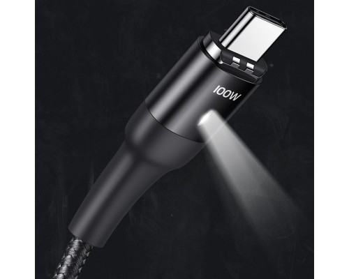 Дата кабель USAMS US-SJ466 U58 Type-C to Type-C 100W PD Fast Charge Magnetic Data Cable (1.5m) (00000039658_1)