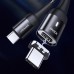 Дата кабель USAMS US-SJ466 U58 Type-C to Type-C 100W PD Fast Charge Magnetic Data Cable (1.5m) (00000039658_1)