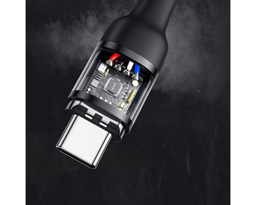 Дата кабель USAMS US-SJ466 U58 Type-C to Type-C 100W PD Fast Charge Magnetic Data Cable (1.5m) (00000039658_1)