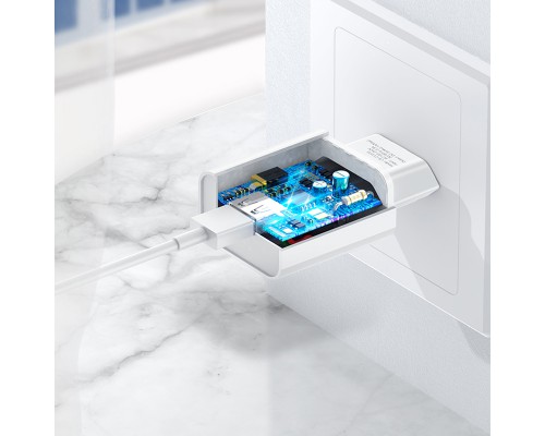 СЗУ USAMS US-CC075 T18 Single USB Travel Charger (EU) (00000034488_1)