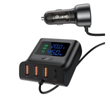 АЗУ Acefast B11 138W Car Charger Splitter with Digital Display (00000065899_1)