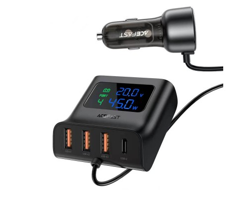 АЗУ Acefast B11 138W Car Charger Splitter with Digital Display (00000065899_1)