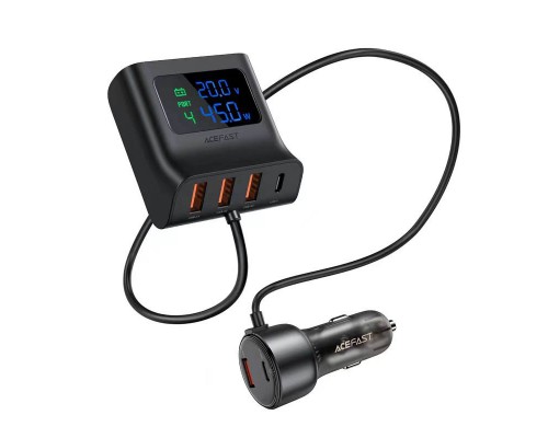 АЗУ Acefast B11 138W Car Charger Splitter with Digital Display (00000065899_1)