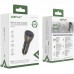 АЗУ Acefast B10 metal car charger 60W (USB-C + USB-C) with digital display (00000065900_1)