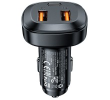 АЗУ Acefast B9 66W (2USB-A+USB-C) three port metal car charger (00000065901_1)