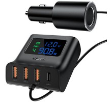 АЗУ Acefast B8 digital display car HUB charger (00000065902_1)