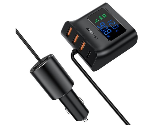 АЗУ Acefast B8 digital display car HUB charger (00000065902_1)
