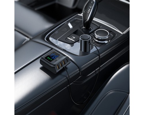 АЗУ Acefast B8 digital display car HUB charger (00000065902_1)