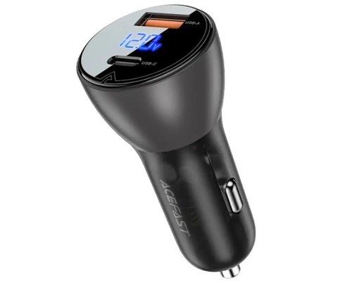 АЗУ Acefast B6 metal car charger 63W (USB-A + USB-C) with digital display (00000065904_1)