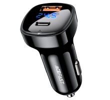 АЗУ Acefast B4 digital display 66W(USB-C+USB-A) dual port (00000065905_1)