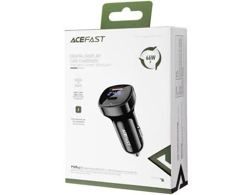 АЗУ Acefast B4 digital display 66W(USB-C+USB-A) dual port (00000065905_1)