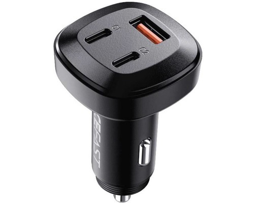 АЗУ Acefast B3 66W(USB-C+USB-C+USB-A) three-port metal car charger (00000065906_1)