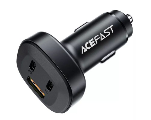АЗУ Acefast B3 66W(USB-C+USB-C+USB-A) three-port metal car charger (00000065906_1)