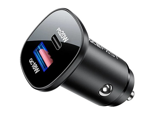 АЗУ Acefast B1 mini 38W (USB-C+USB-A) dual-port metal car charger (00000065907_1)