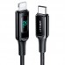 Дата кабель Acefast MFI C6-01 USB-C to Lightning zinc alloy digital display braided (1m) (00000065908_1)