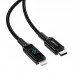 Дата кабель Acefast MFI C6-01 USB-C to Lightning zinc alloy digital display braided (1m) (00000065908_1)