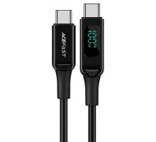 Дата кабель Acefast C6-03 USB-C to USB-C 100W zinc alloy digital display braided (1m) (00000065909_1)