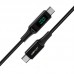 Дата кабель Acefast C6-03 USB-C to USB-C 100W zinc alloy digital display braided (1m) (00000065909_1)