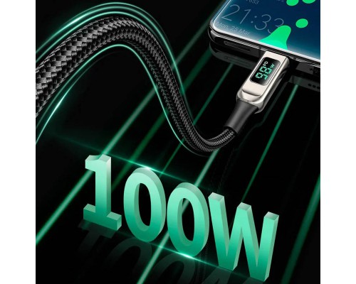 Дата кабель Acefast C6-03 USB-C to USB-C 100W zinc alloy digital display braided (1m) (00000065909_2)