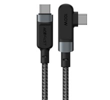 Дата кабель Acefast C5-03 USB-C to USB-C 100W right angled aluminum alloy (1m) (00000065910_1)
