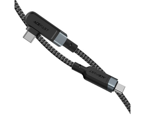 Дата кабель Acefast C5-03 USB-C to USB-C 100W right angled aluminum alloy (1m) (00000065910_1)