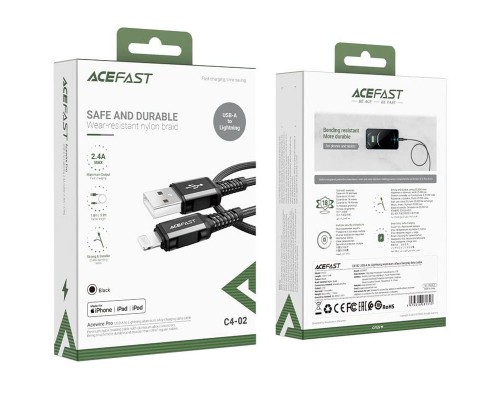 Дата кабель Acefast MFI C4-02 USB-A to Lightning aluminum alloy (1.8m) (00000065912_1)