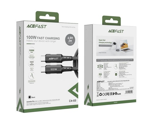 Дата кабель Acefast C4-03 USB-C to USB-C 100W aluminum alloy (1m) (00000065913_1)