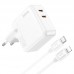 СЗУ Hoco C110A PD 35W+QC3.0 (2 Type-C) + Type-C to Lightning (00000064552_1)