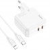 СЗУ Hoco C110A PD 35W+QC3.0 (2 Type-C) + Type-C to Lightning (00000064552_1)