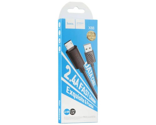 Дата кабель Hoco X88 Gratified USB to Micro-USB (1m) (00000064555_1)