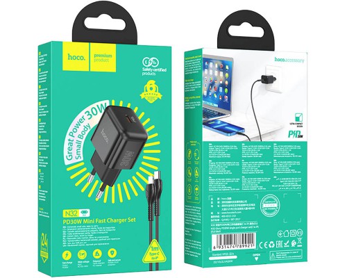 СЗУ Hoco N32 Glory PD30W Type-C to Lightning (00000064557_1)
