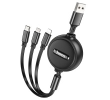 Дата кабель Hoco X75 3in1 Lightning-MicroUSB-Type-C (1m) (00000064562_1)