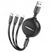 Дата кабель Hoco X75 3in1 Lightning-MicroUSB-Type-C (1m) (00000064562_1)