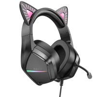 Накладные наушники BOROFONE BO106 Cute cat (USB+3.5mm/2m) (00000067805_2)