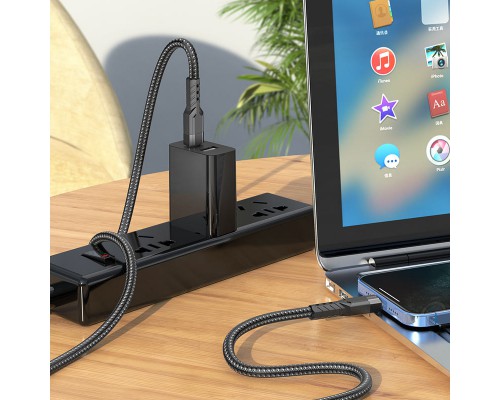 Дата кабель Hoco U110 charging data sync Type-C to Lightning (1.2 m) (00000062732_1)