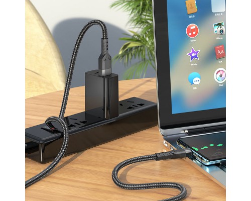 Дата кабель Hoco U110 charging data sync USB to Type-C (1.2 m) (00000062734_1)