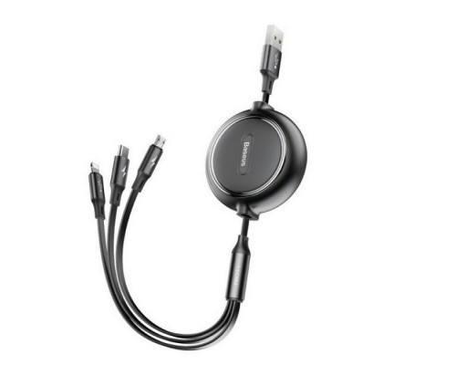 Дата кабель Baseus Golden Loop 3-in-1 (1.2m) (CAMLT-JH) (00000035167_1)
