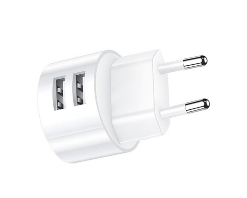 СЗУ USAMS T20 Dual USB Round Travel Charger (EU)+U35 Type-C cable (00000036180_1)