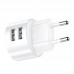СЗУ USAMS T20 Dual USB Round Travel Charger (EU)+U35 Type-C cable (00000036180_1)