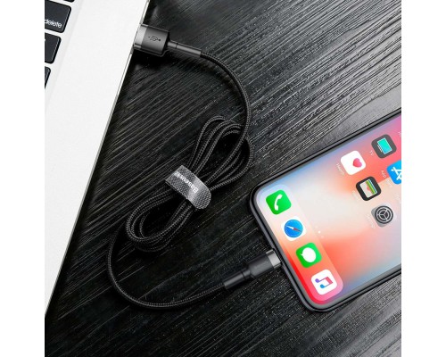 Дата кабель Baseus Cafule Lightning Cable 1.5A (2m) (CALKLF-C) (00000038235_3)