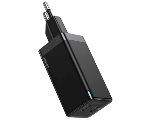 СЗУ Baseus GaN2 QC (2 Type-C/ 45W) + кабель Type-C to Type-C 65W (CCGAN) (00000048646_2)